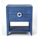 Butler Loft Amelle Blue Raffia 28 X 24 inch Navy Raffia Accent Table