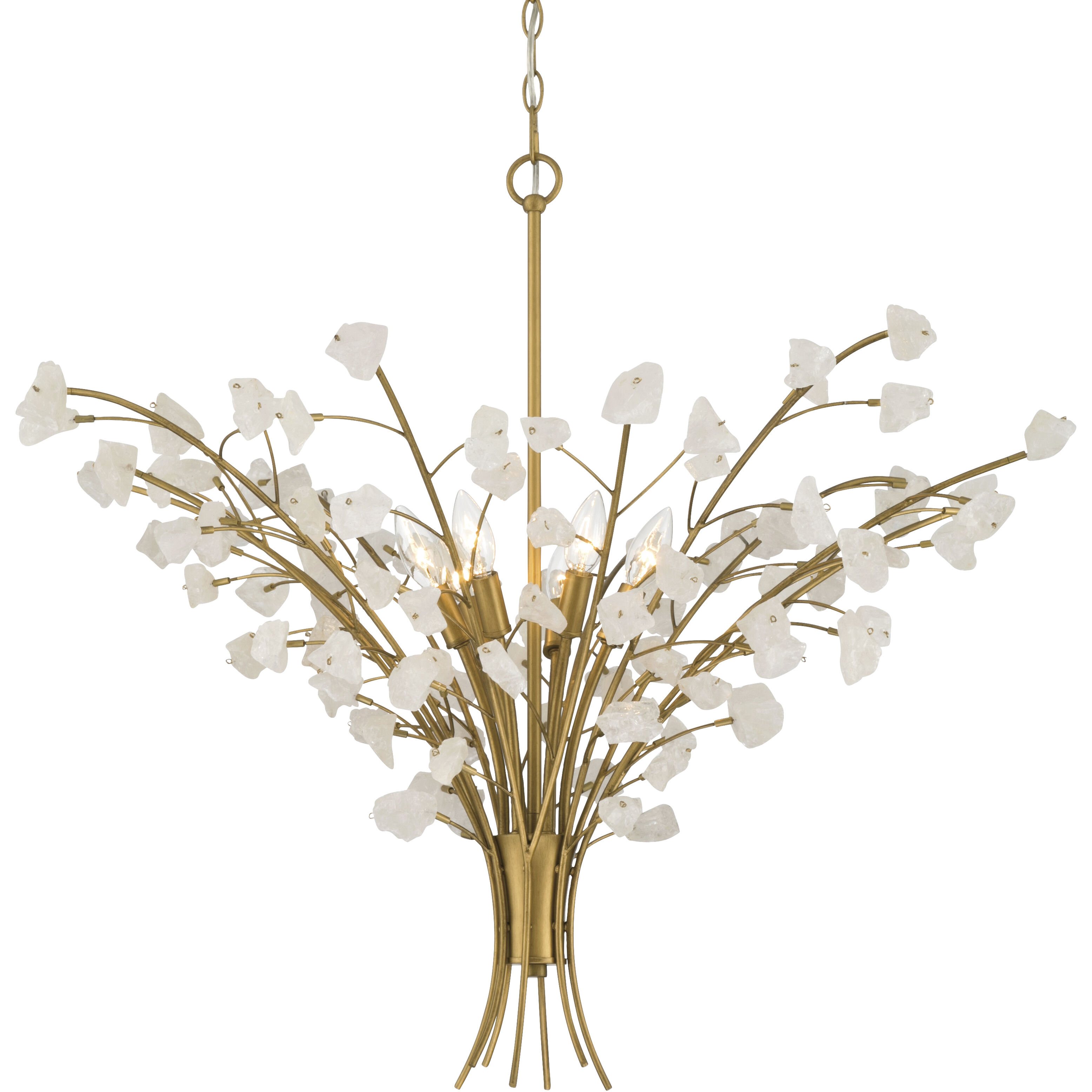 Ramus 6 Light 36 inch Painted Legacy Brass Chandelier Ceiling Light