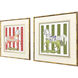 High Stepping Multi and Blue and Green and Red Framed Art