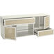 Clearwater Shoji White with Natural and Clear Credenza