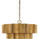 Shelby 6 Light 30 inch Gold Patina Pendant Ceiling Light