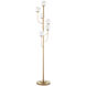 Farnsworth 72 inch 25 watt Brass Floor Lamp Portable Light