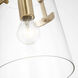 Drew & Jonathan Crofton 1 Light 7.75 inch Satin Brass Pendant Ceiling Light, Small