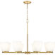 Naya 8 Light 33.25 inch Modern Gold Chandelier Ceiling Light