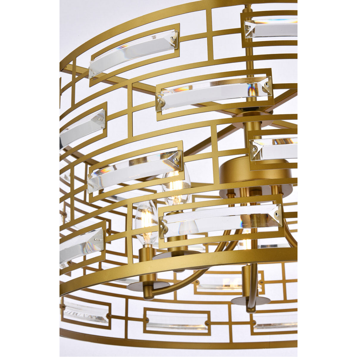 Kennedy 5 Light 24 inch Brass Pendant Ceiling Light