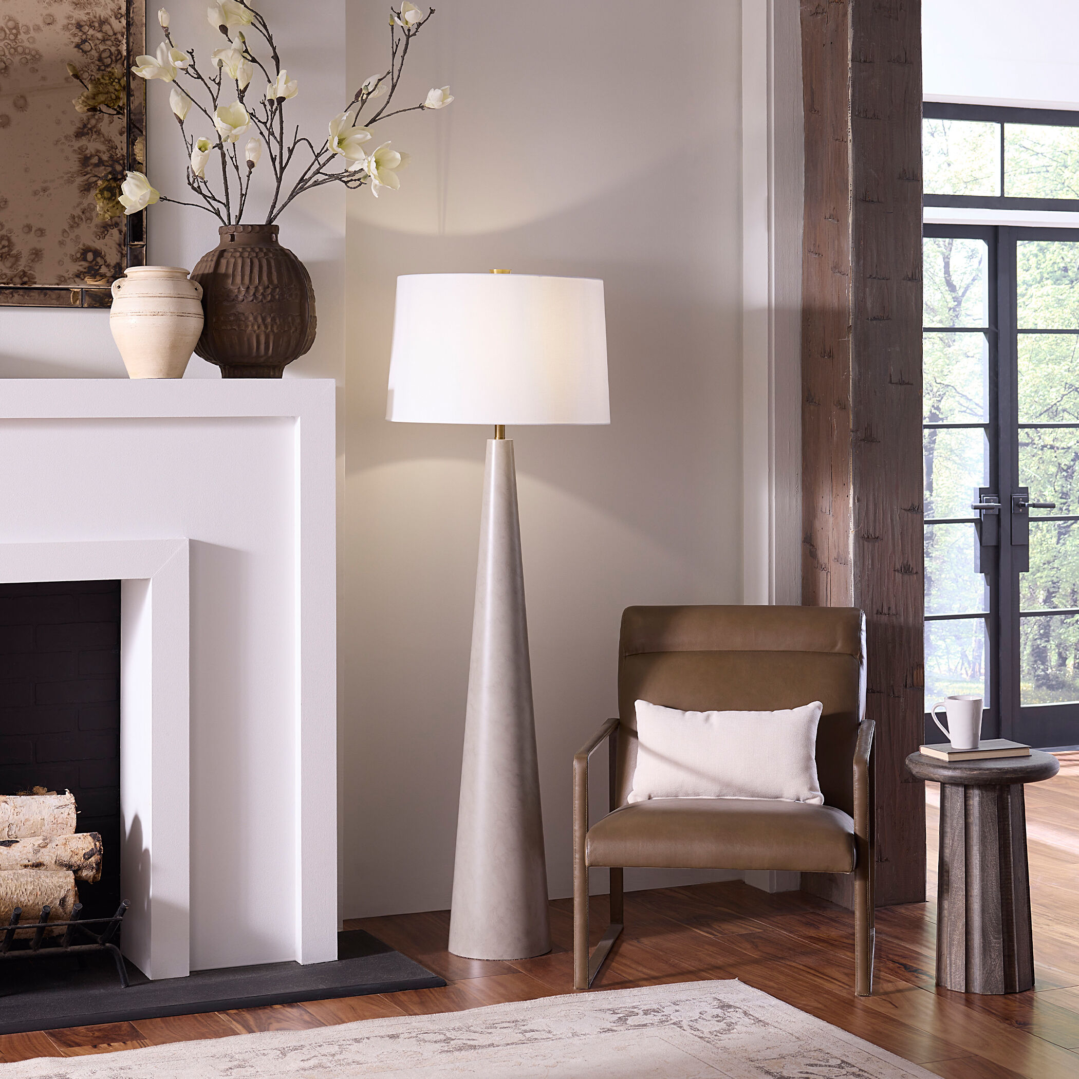 Alps 66.5 inch 150 watt Warm Grey Floor Lamp Portable Light, Inline