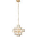 Cubic 6 Light 18.5 inch Calypso Gold Pendant Ceiling Light