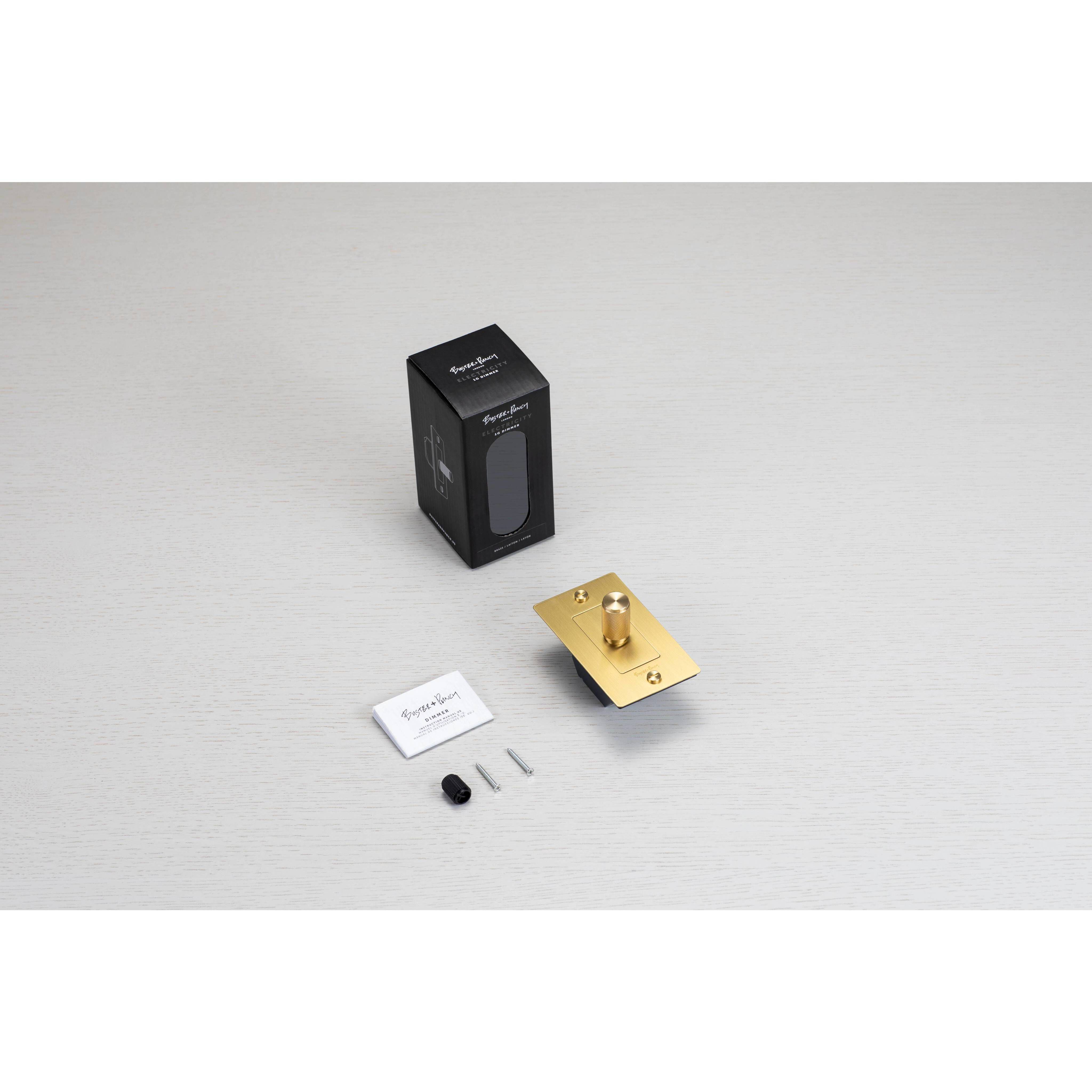 1G 100-120 Steel Dimmer Switch, LED