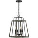 Hasting 4 Light 14 inch Noblewood with Iron Pendant Ceiling Light