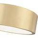Coronado LED 12.25 inch Modern Gold Flush Mount Ceiling Light