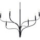 Livadia 6 Light Black Chandelier Ceiling Light, 1 Tier Large