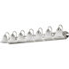 Ballerina 7 Light 48 inch Brushed Nickel Vanity Light Wall Light