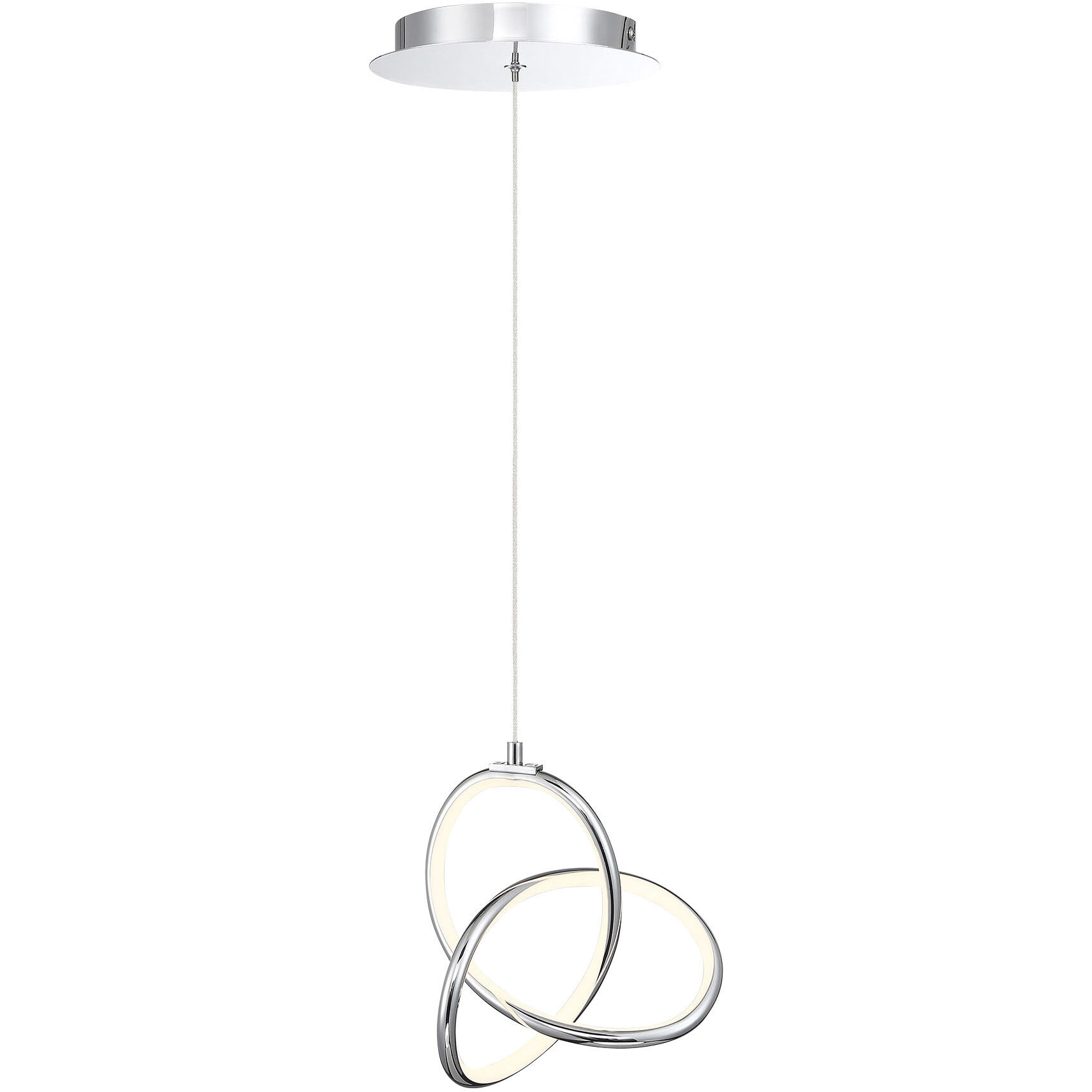 Vornado LED 7.44 inch Chrome Mini-Pendant Ceiling Light, dweLED