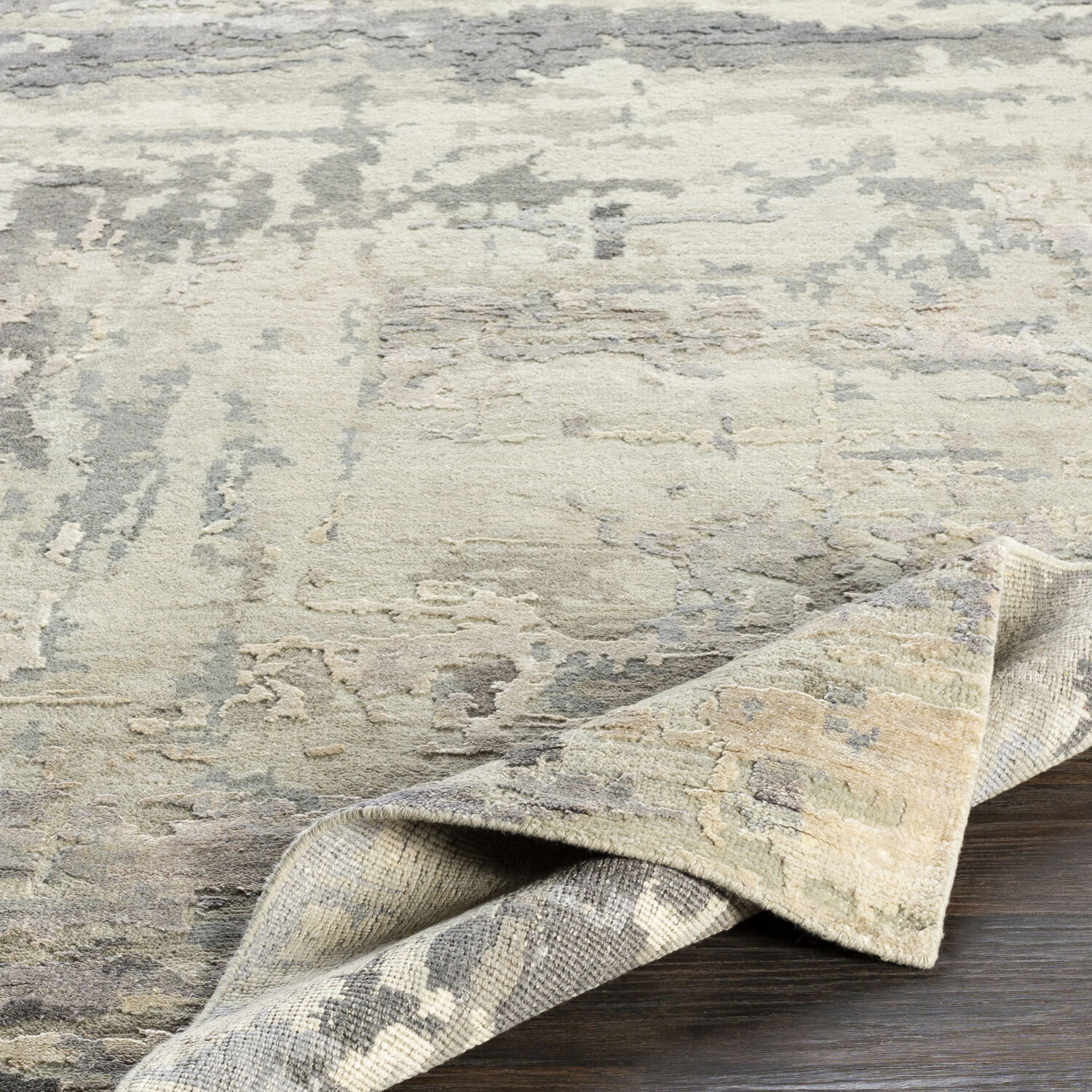 Arte 108 X 72 inch Light Gray Rug in 6 X 9, Rectangle