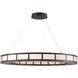 Carlyle LED 35.5 inch Matte Black Chandelier Ceiling Light, Metro