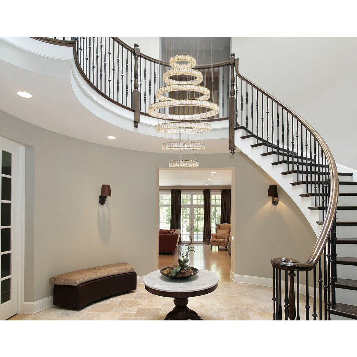 Monroe 7 Light 40 inch Gold Chandelier Ceiling Light