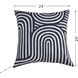 Wyatt Abstract 24 inch Charcoal and Soft Gray and Muted Sage Pillow in 24" x 24"