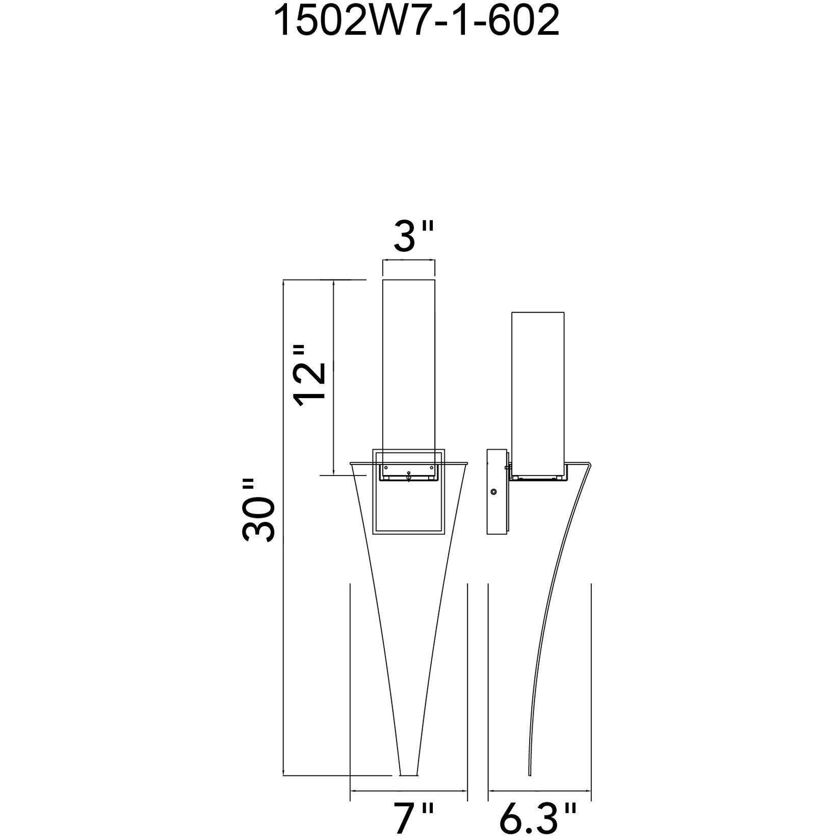 Catania LED 7 inch Satin Gold Wall Light