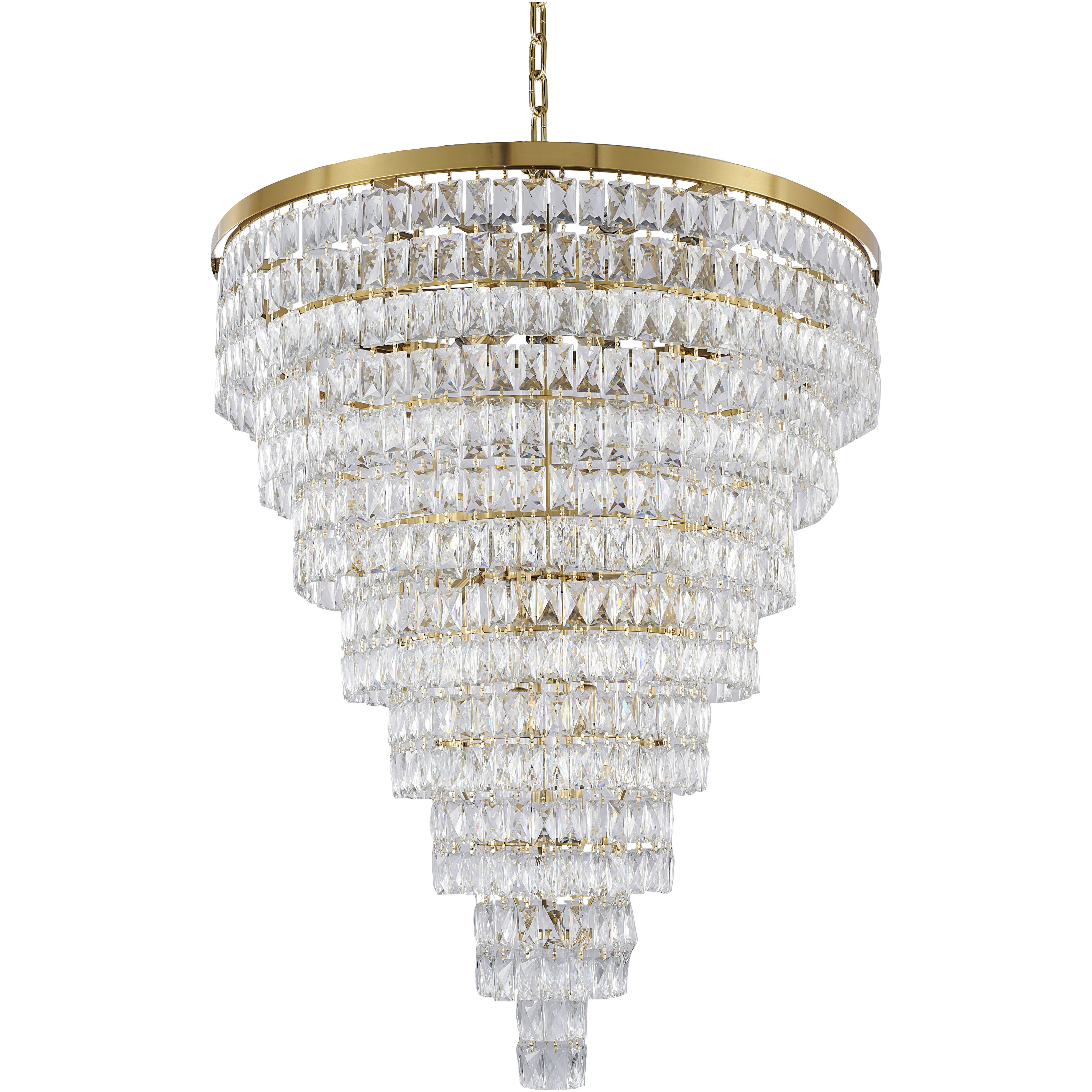 Canada 30 Light 36 inch Gold Chandelier Ceiling Light