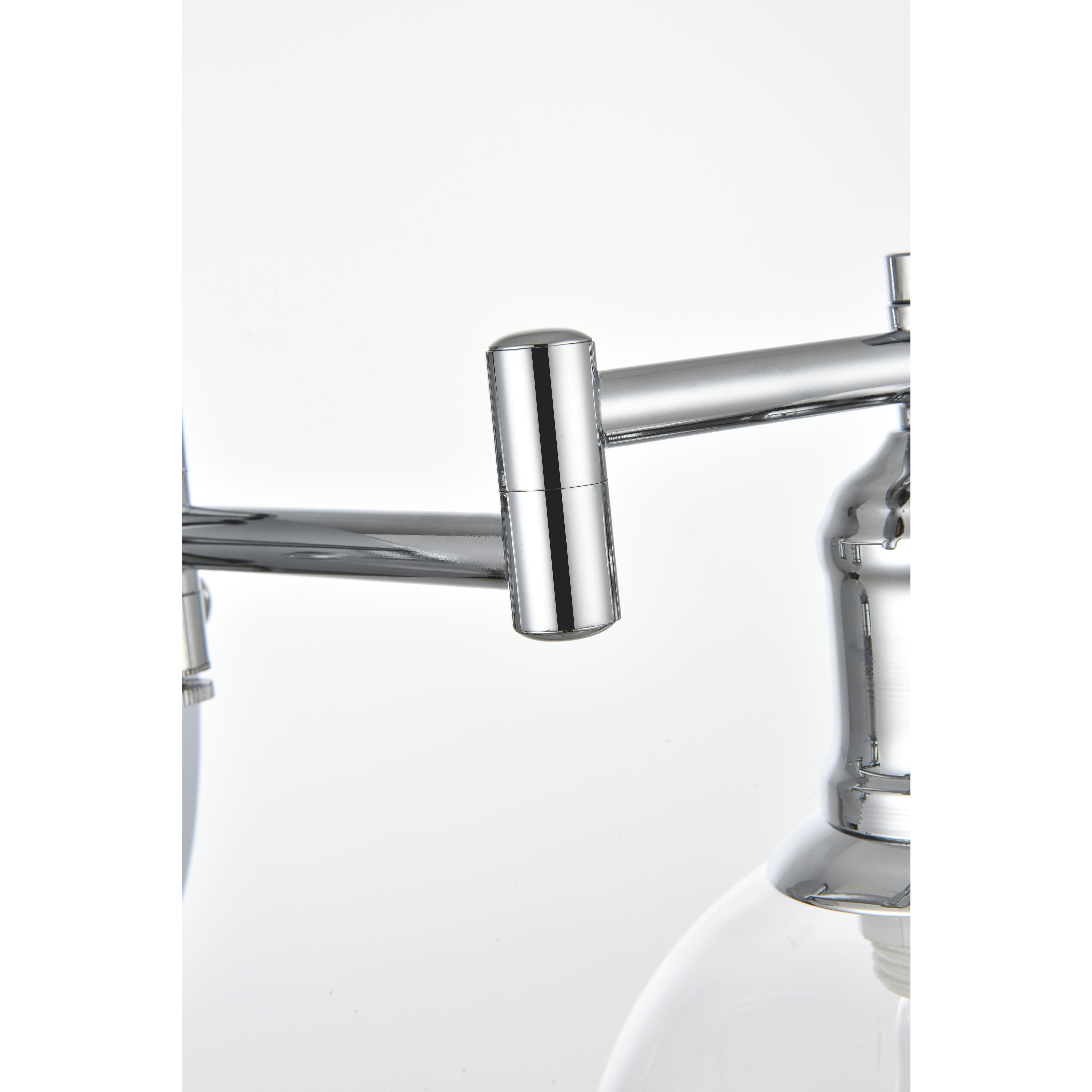 Davian 12 inch 40.00 watt Chrome Swing Arm Wall Sconce Wall Light