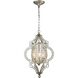 Gabrielle 3 Light 14 inch Aged Silver Chandelier Ceiling Light