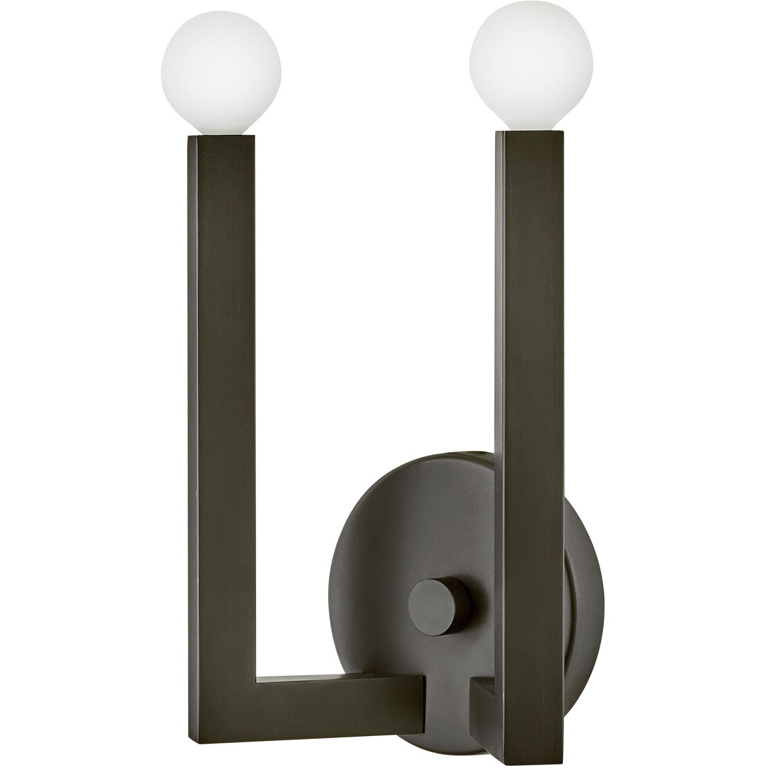 Ezra 2 Light 7.5 inch Black Oxide ADA Sconce Wall Light