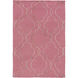 Seabrook 66 X 42 inch Mauve, Beige, Dark Brown Rug