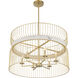 Park Slope 6 Light 30 inch Nouveau Gold Pendant Ceiling Light