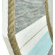 Montauk 33 X 33 inch Gray/Cream/Blue Wood Wall Mirror