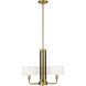 Chelsea 3 Light 22 inch Soft Brass Chandelier Ceiling Light