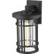 Jordan 1 Light 16.75 inch Black Outdoor Wall Light