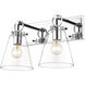 Harper 2 Light 15.5 inch Chrome Vanity Wall Light