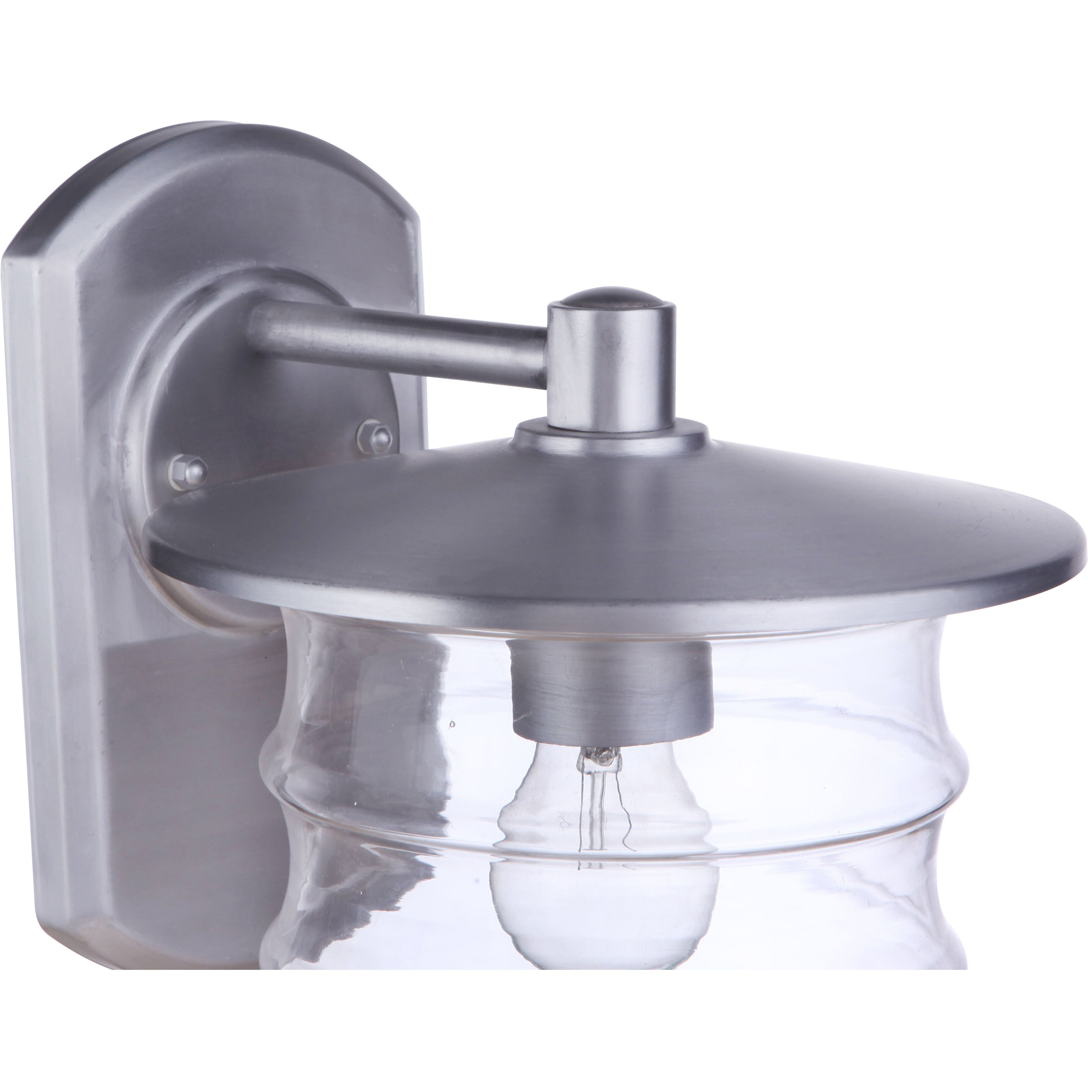 Canon Outdoor Wall Mount in Satin Aluminum, Large