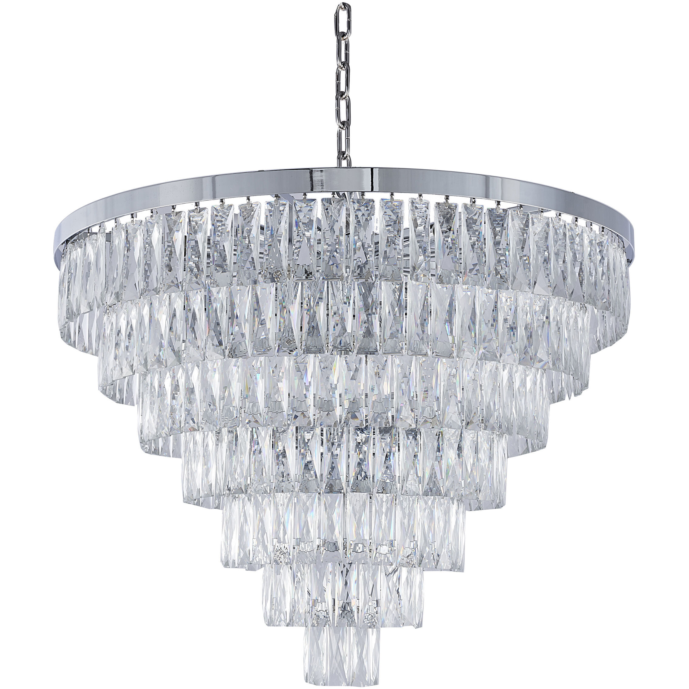 Canada 27 Light 32 inch Chrome Chandelier Ceiling Light