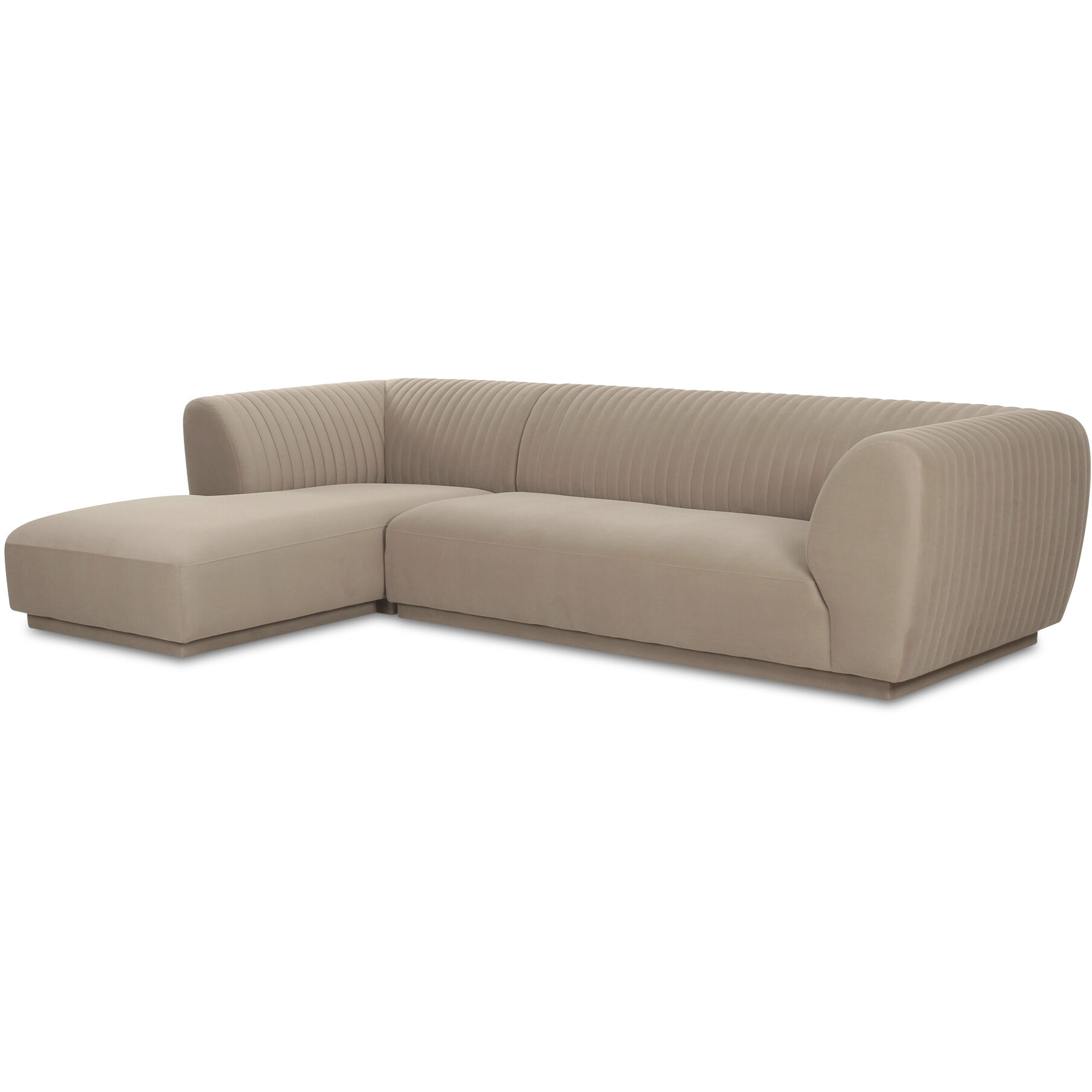 Zandro Beige Sectional, Left