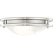 Ariel 2 Light 11 inch Brushed Nickel Flush Mount Ceiling Light