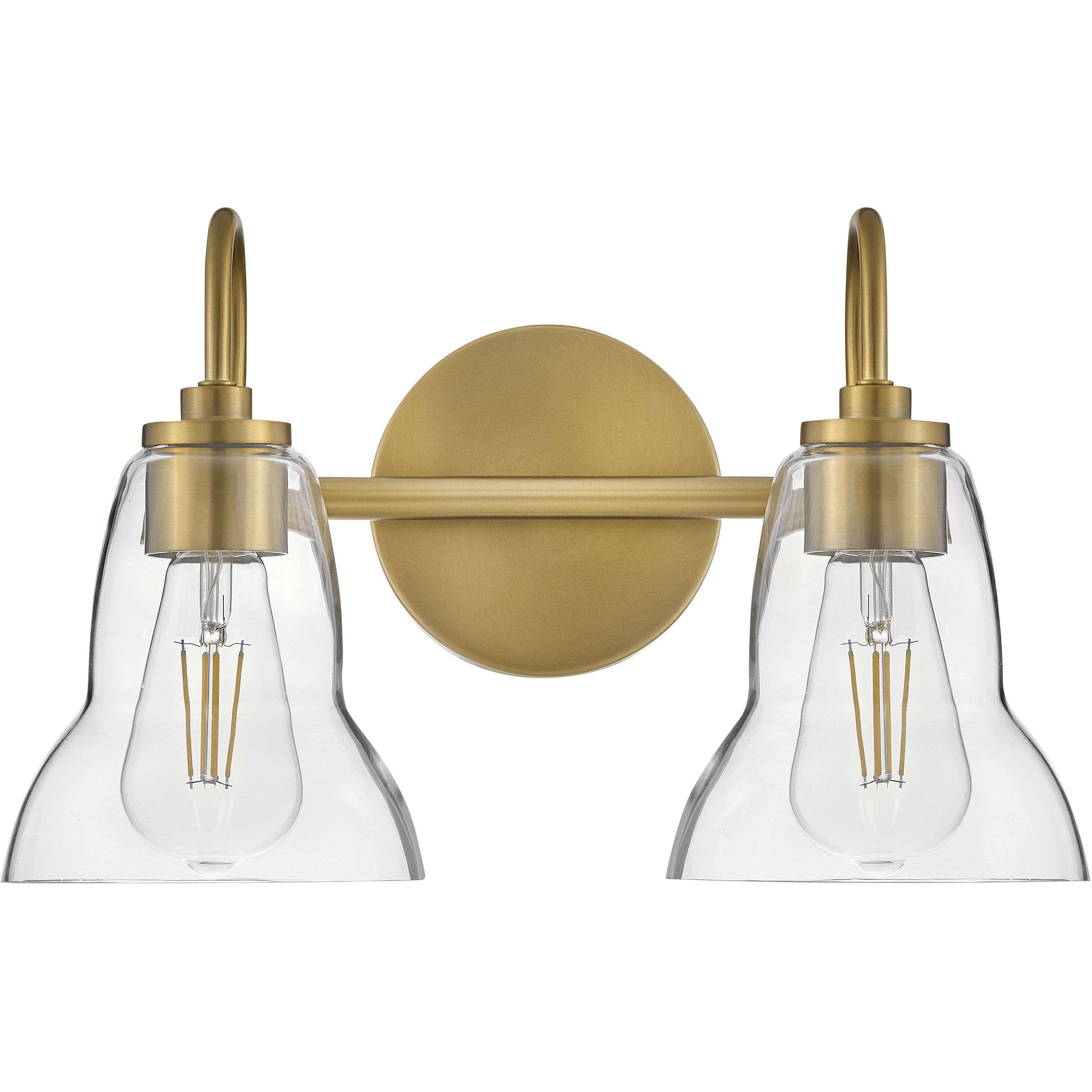 Vera LED 15 inch Lacquered Brass Bath Light Wall Light