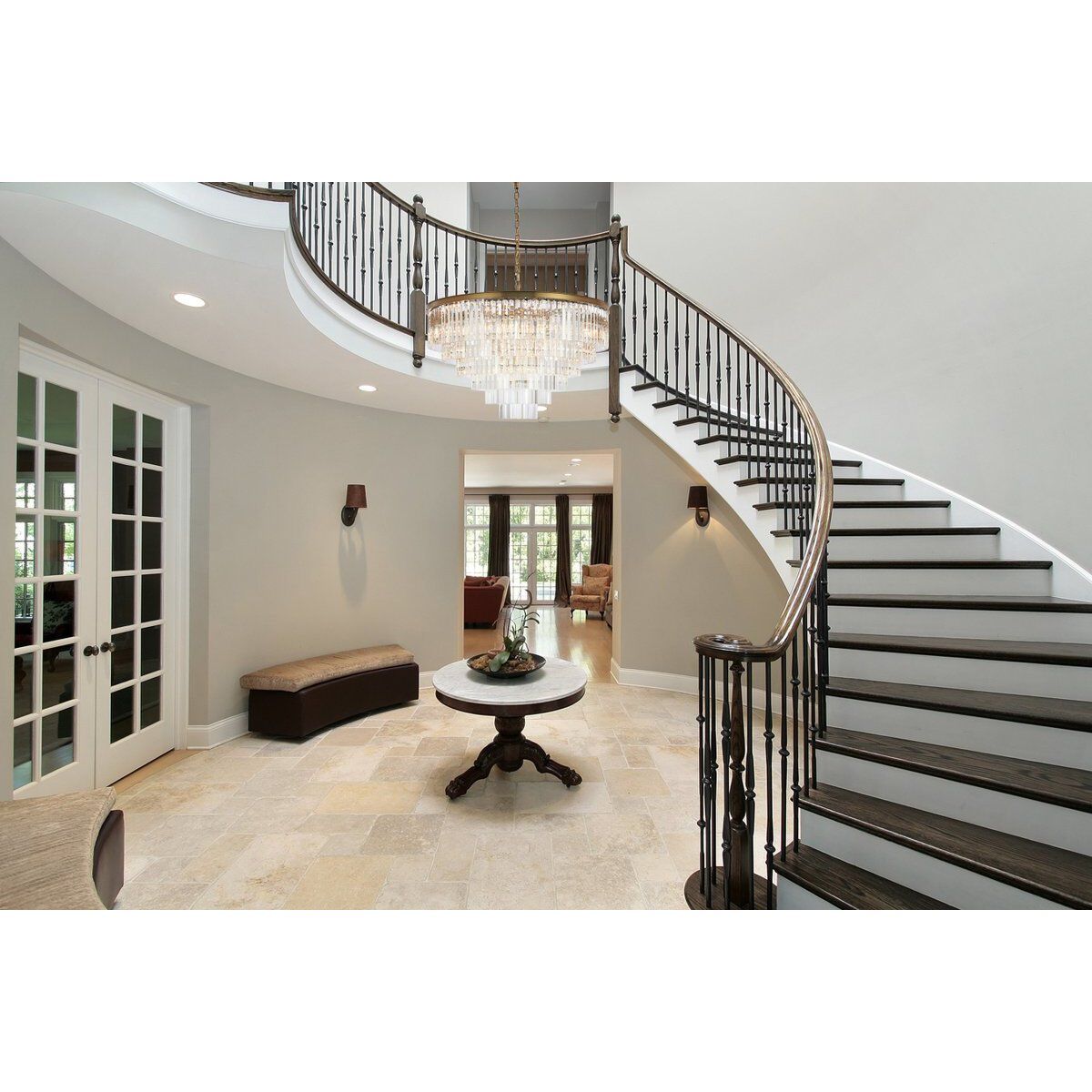 Sydney 33 Light 44 inch Satin Gold Chandelier Ceiling Light in Clear