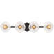 Vapors 4 Light 31.75 inch Coal Bath Light Wall Light