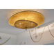 Marigold 3 Light 23.75 inch Aged Brass Semi Flush Ceiling Light