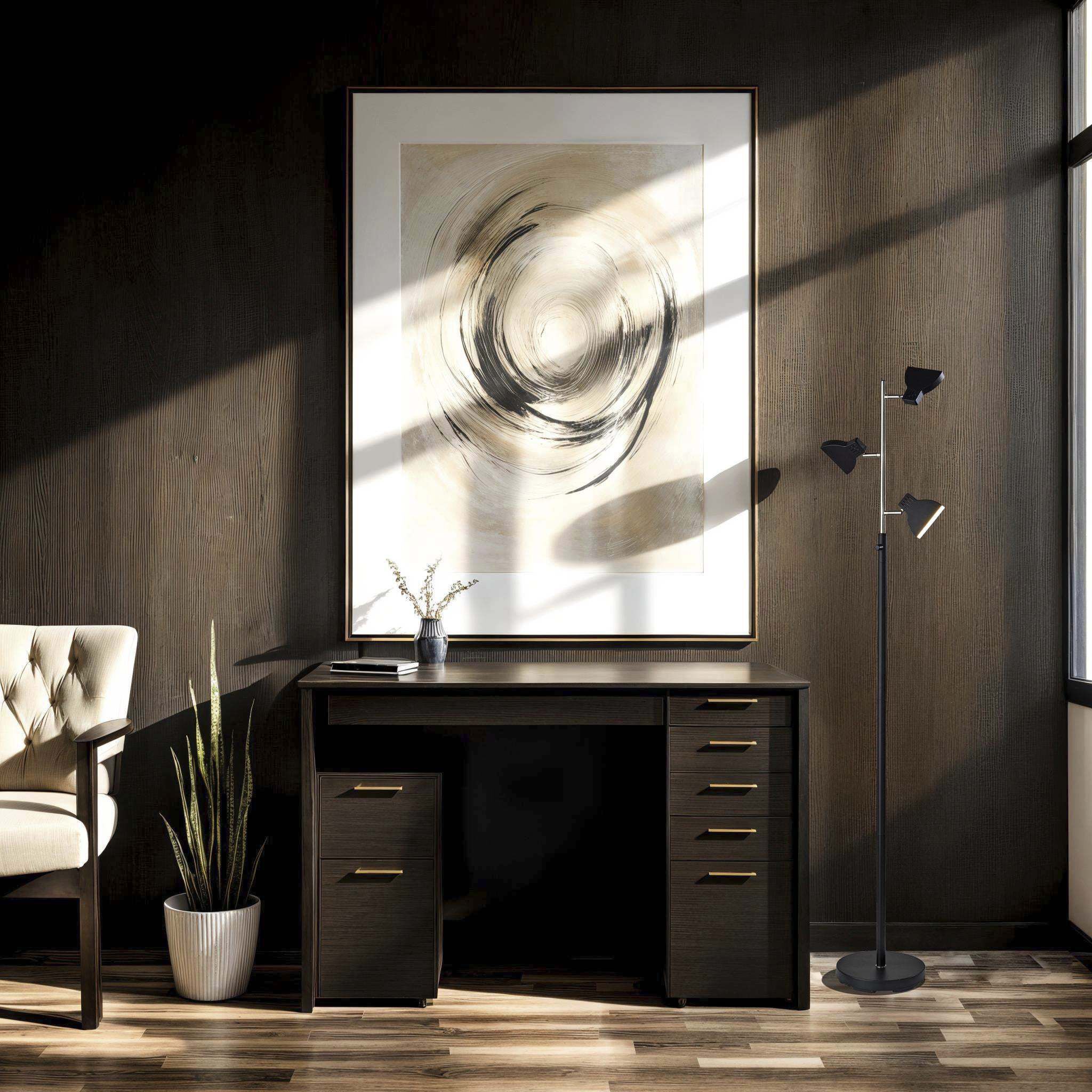 Slender 65 inch 4.00 watt Black Tree Floor Lamp Portable Light, Simplee Adesso