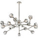 Parisian LED 49 inch Polished Nickel Chandelier Ceiling Light