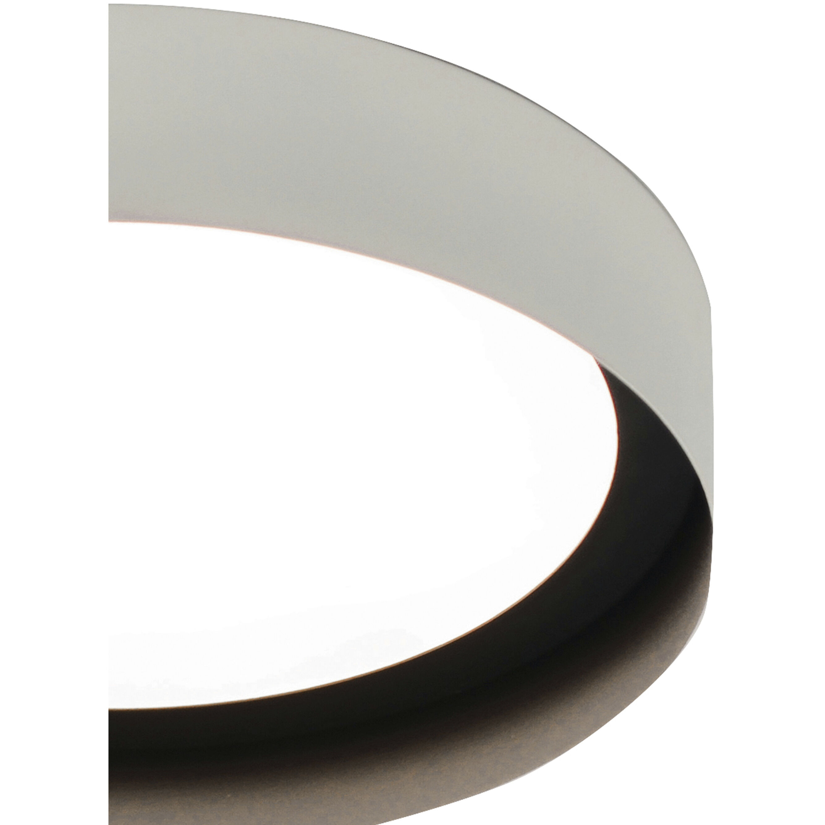 Reveal LED 16 inch White and Black Flush Mount Ceiling Light in White/Black