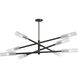 Wand 8 Light 47.5 inch Matte Black Pendant Ceiling Light