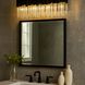 Matrix 3 Light 28 inch Matte Black and French Gold Bath Vanity Light Wall Light