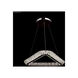 Galaxy LED 24 inch Silver Acrylic Chandelier Ceiling Light