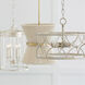 Ricci 4 Light 15.25 inch Winter White Semi-Flush Mount Ceiling Light, Convertible Dual Mount