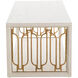 Ainsworth 54 X 21 inch Cerused White / Stained Gold Coffee Table
