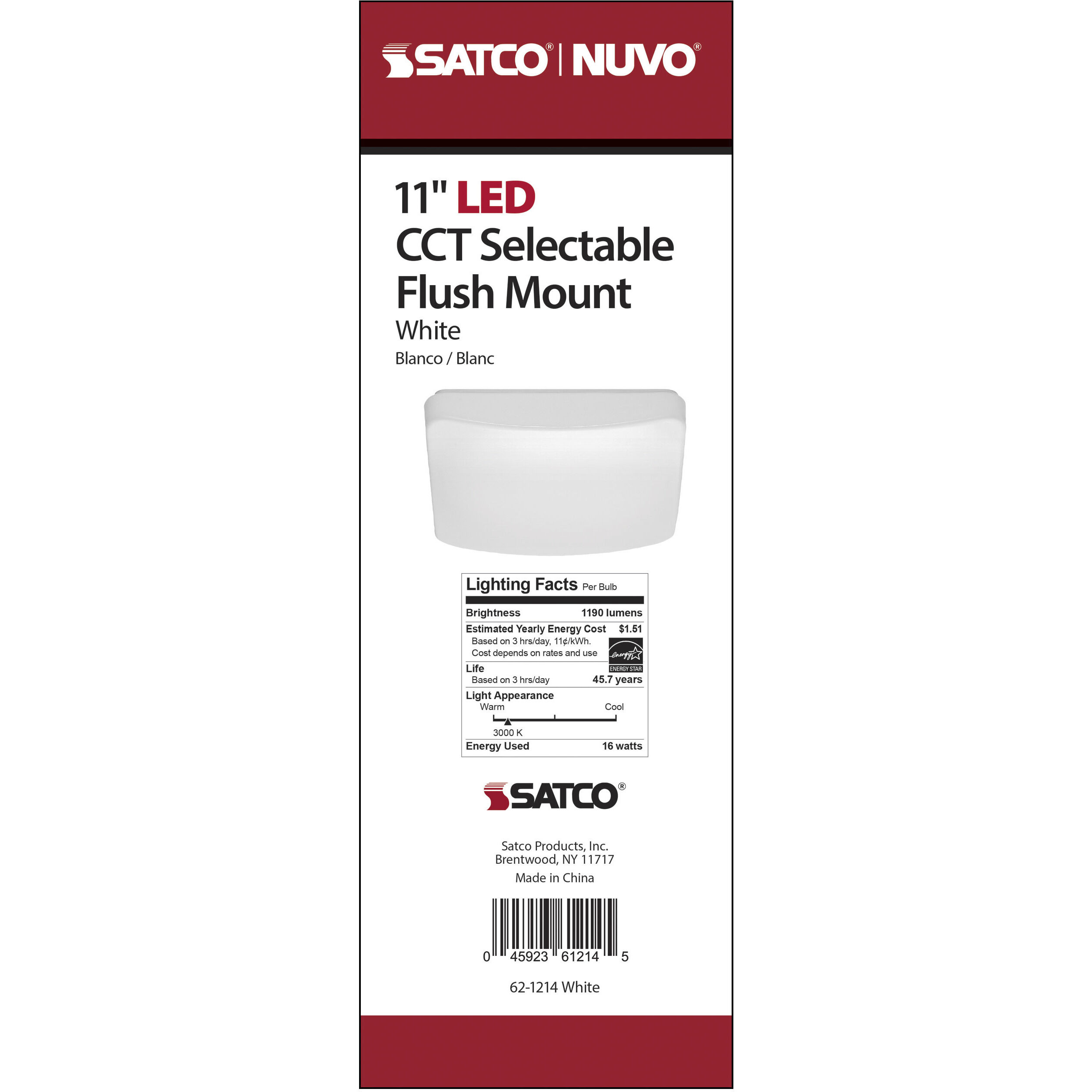 Cloud LED 11 inch White Flush Mount Ceiling Light