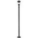 Davina 3 Light 94 inch Black Outdoor Post Mounted Fixture in G9